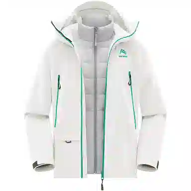 鸭鸭  冰壳系列 山系户外工装三合一四季外套时尚百搭宽松休闲连帽  耐磨透气防水防风防雨冲锋衣 男女同款