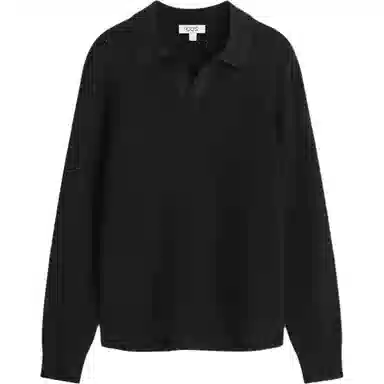 COS Textured Polo Knit Long Sleeve