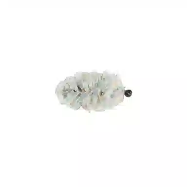 水中玉 网纱褶皱香蕉夹高级感慵懒风高马尾半扎发发卡头饰 亚克力 发夹 女款