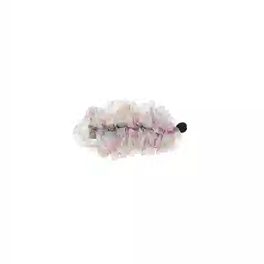 水中玉 网纱褶皱香蕉夹高级感慵懒风高马尾半扎发发卡头饰 亚克力 发夹 女款