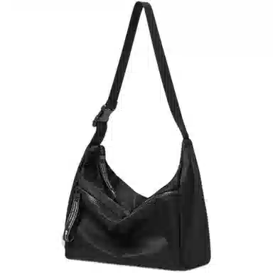 Warrior Nylon Shoulder Bag Black