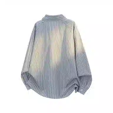 D&W Vintage Striped Shirt Jacket