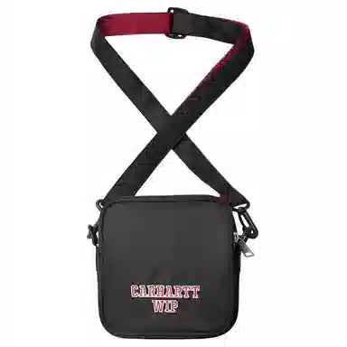Carhartt WIP Nylon Crossbody Bag Small Black Red