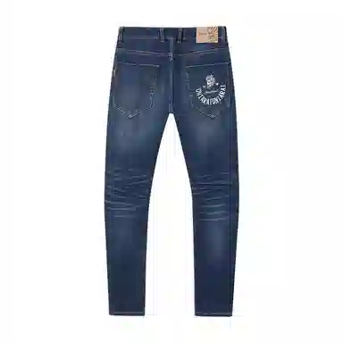 Onitsuka Smiley Embroidered Slim Jeans