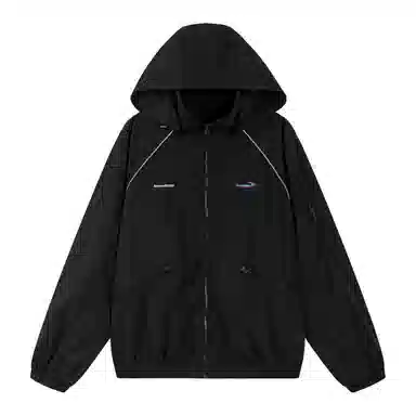 Mr. Jiangnan Line Stitch Detachable Hood Jacket