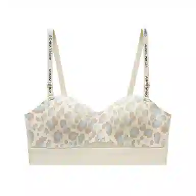 二三二三 优雅豹纹性感内衣无痕亲肤柔软抑菌舒适聚拢收副乳纯欲胸罩可调节肩带透气吸汗时尚百搭文胸 女款