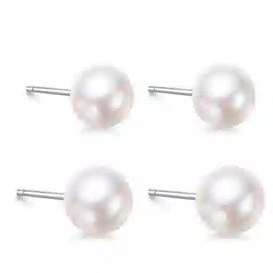 珍珠耳饰套装 千桐 韩版气质简约百搭高级感 塑料 耳钉 男女同款情侣款