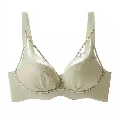 二三二三 法式蕾丝优雅纯欲内衣亲肤柔软聚拢防下垂舒适透气吸汗抑菌侧收副乳胸罩性感时尚百搭可调节肩带文胸  女款