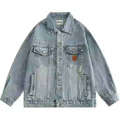 SINKACME 2025 Spring Autumn Badge Denim Jacket