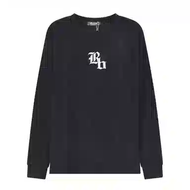 乱步 字母刺绣美式圆领卫衣 男女同款