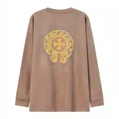 乱步 字母刺绣美式圆领卫衣 男女同款