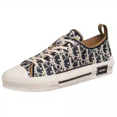 DIOR B23 League Leather Low Sneakers Blue