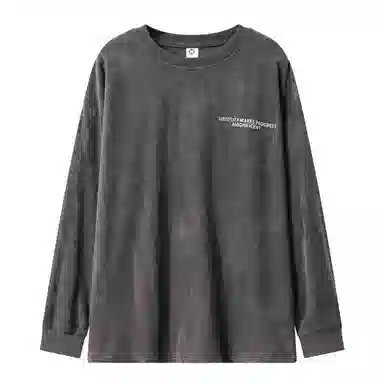 乱步 字母刺绣美式圆领卫衣 男女同款