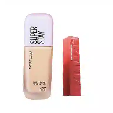 美宝莲 持妆轻透彩妆套装 哑光雾面 油皮适用