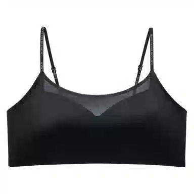 二三二三 亲肤柔软时尚字母内衣隐形无痕透气不闷汗裸感胸罩聚拢有型舒适防下垂收副乳美背潮流百搭日常无钢圈运动文胸 女款