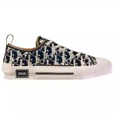 DIOR B23 League Leather Low Sneakers Blue