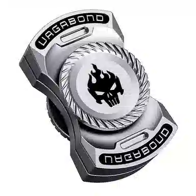 一点潮玩 按压金属旋转发光手指 解压玩具 指尖陀螺