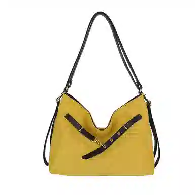 度森袋鼠 时尚复古高级感大容量托特包上班通勤 鹿皮绒 单肩包 常规 女款 多色