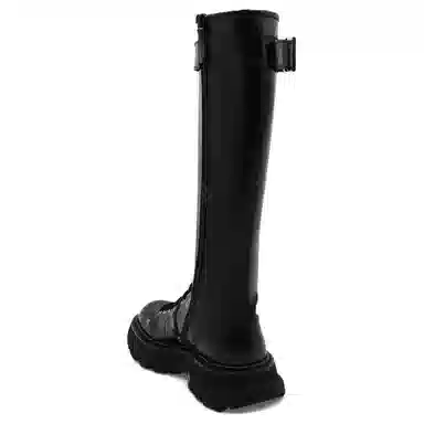 Alexander McQueen Tread High Boots Black