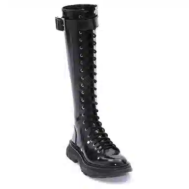 Alexander McQueen Tread High Boots Black