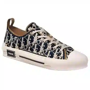 DIOR B23 League Leather Low Sneakers Blue