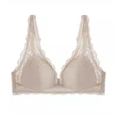 内在密码 本命年内衣女蕾丝性感小胸三角杯无钢圈上托防垂结婚新娘文胸 女款