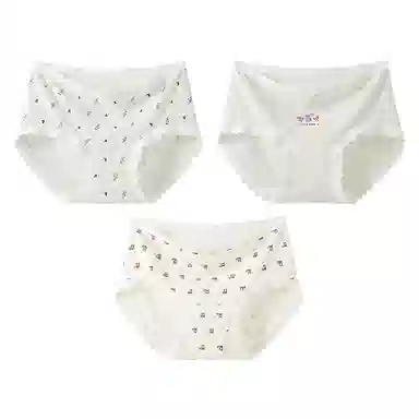 二三二三 可爱奶油风小碎花亲肤柔软舒适透气吸汗防夹臀甜美时尚百搭日常三角内裤 女款