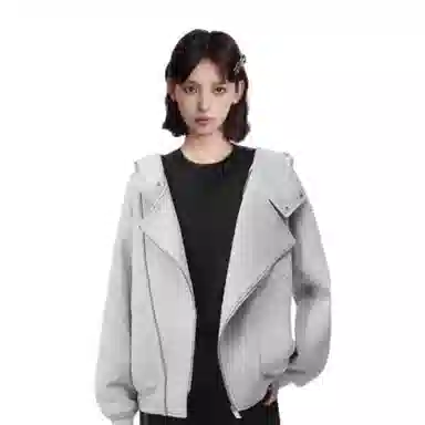 柏黛妃 美式连帽外套设计感宽松小个子卫衣 女款