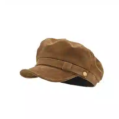 心水好物 美拉德风简约纯色休闲复古英伦可折叠画家帽 棉  贝雷帽 男女同款情侣款