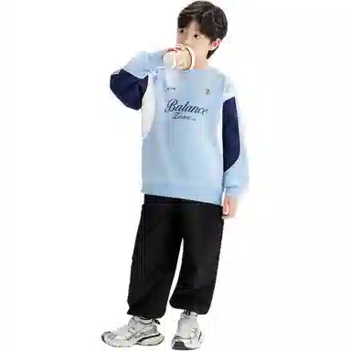 左西 时尚舒适亲肤松紧腰工装裤 儿童款