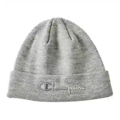 Champion Embroidered Script Logo Beanie Red