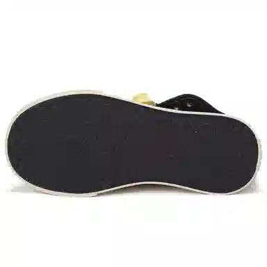 韩系小众百搭翻边格纹学院风舒适轻便防滑休闲运动两穿 耐磨增高减震 高帮 帆布鞋 女款