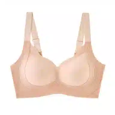 莫代尔 轻盈聚拢舒适承托调整型透气背心侧收副乳防下垂无痕内衣时尚百搭柔软聚拢文胸 女款