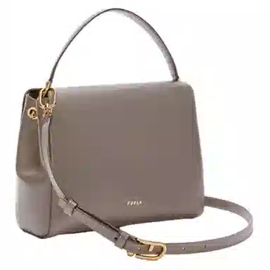 Furla Domus Small Shoulder Bag Gray