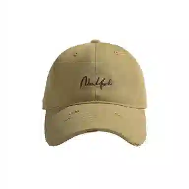 稻草人 韩版百搭简约刺绣字母棒球帽 大头围显脸小时尚潮流 棉 鸭舌帽 男女同款情侣款