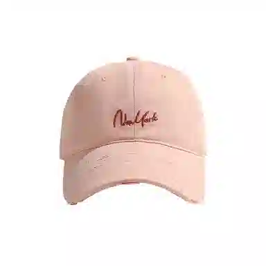 稻草人 韩版百搭简约刺绣字母棒球帽 大头围显脸小时尚潮流 棉 鸭舌帽 男女同款情侣款