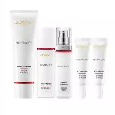 欧莱雅 复颜抗皱 视黄醇护肤套装 淡纹紧致保湿滋润补水 四件套