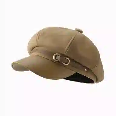 【秋冬必备】 稻草人 英伦风显脸小八角帽 复古百搭时尚 韩版文艺学院风 涤纶+粘胶纤维 贝雷帽 女款