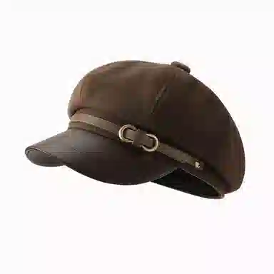 【秋冬必备】 稻草人 英伦风显脸小八角帽 复古百搭时尚 韩版文艺学院风 涤纶+粘胶纤维 贝雷帽 女款