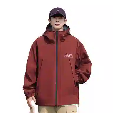 图兰朵  山地户外登山运动休闲宽松连帽百搭夹克外套软壳  防水防风冲锋衣 男女同款