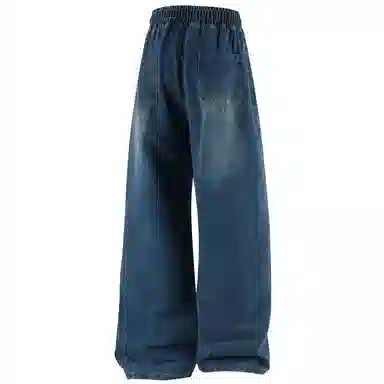 JEANSWEST Vintage Floral Print Jeans