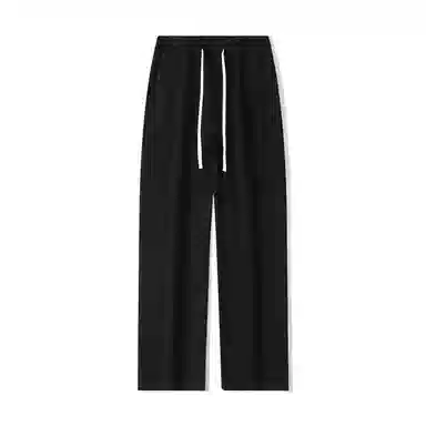 欧迪芬 基础款 宽松直筒垂感高街学院风通勤情侣百搭显高显瘦高级感休闲潮流做旧水洗抽绳褶皱舒适设计牛仔裤 男女同款