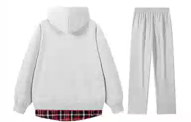 Stillslow Retro Stripe Zip Hoodie Set