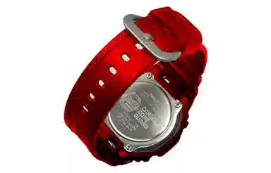 Casio GA-2100 Hand-Painted Coral Red