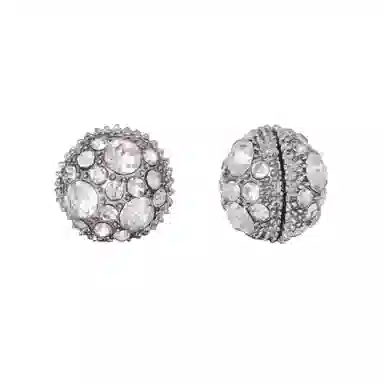 澜耀 气质个性时尚百搭精致闪钻潮流小众耳饰 合金 耳钉 女款