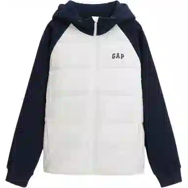 GAP Logo Colorblock Lightweight Down Hoodie