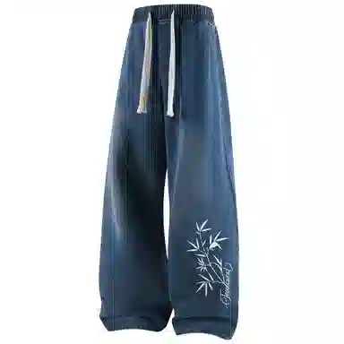 JEANSWEST Vintage Floral Print Jeans