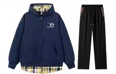 Stillslow Retro Stripe Zip Hoodie Set