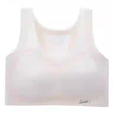 莫代尔 简约纯色少女青春期运动背心舒适透气无痕防下垂内衣日常百搭美背薄款文胸 女款