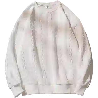 乱步 华夫格圆领秋冬季港风个性潮流宽松卫衣 男女同款